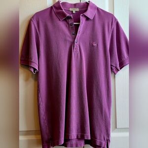 Burberry London Slim Fit Men's L Rich Purple Polo Shirt